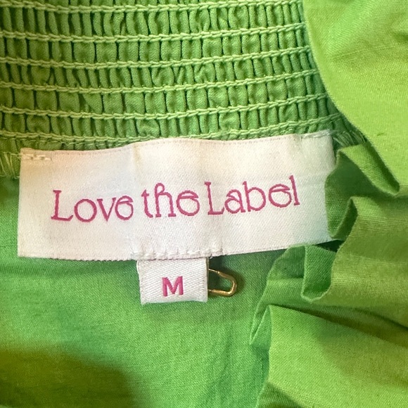 Love the Label Zuri Green Ruffled Blouse - Picture 2 of 6